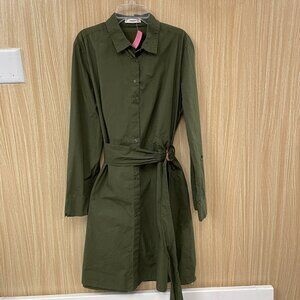 Mango Green Dress Size Large